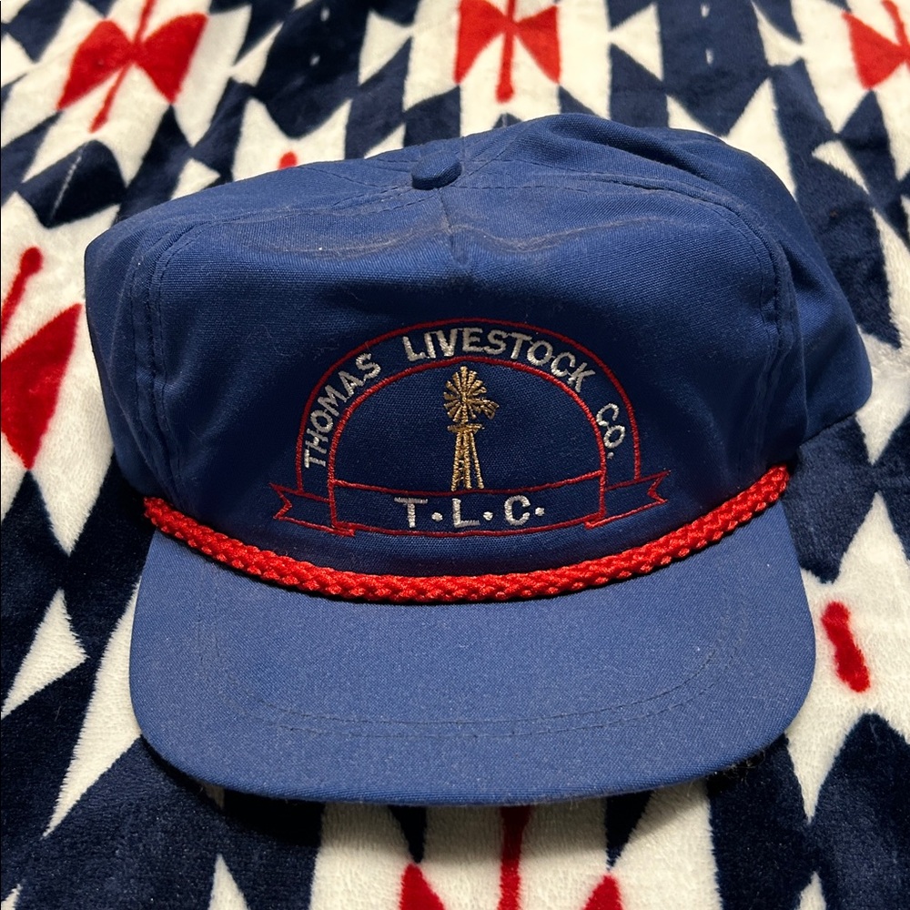 Vintage rope farm trucker hat
